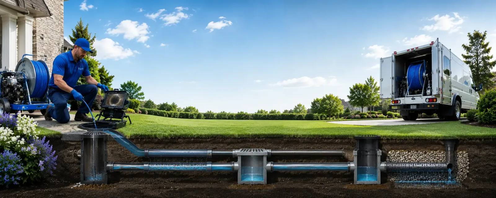 Outdoor drain cleaning information for Owego, NY
